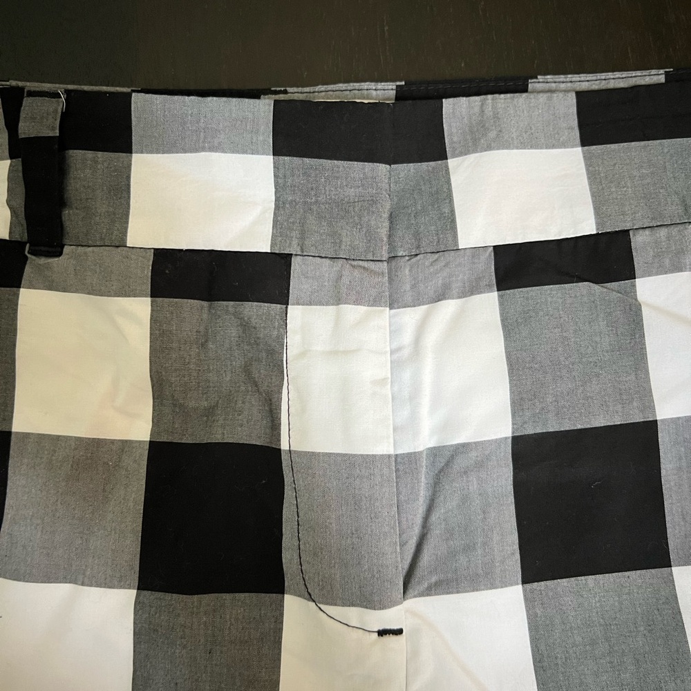 Loft Black and White Plaid Shorts size 14 - Picture 5 of 5
